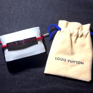 Men’s Louis Vuitton Red Bracelet